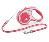 Collar y Correa Millex EXT. Flexi NEW Comfort M 5 m-20 kg Cordon Rojo para Perros