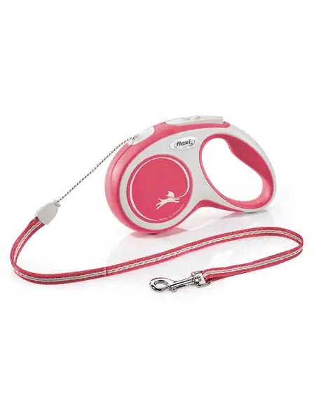 Collar y Correa Millex EXT. Flexi NEW Comfort M 5 m-20 kg Cordon Rojo para Perros