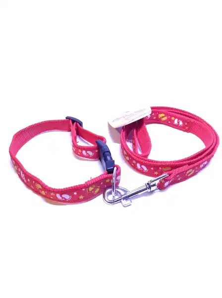 Collar y Correa Per-Ros Conjunto y Estampado N2 para Perros