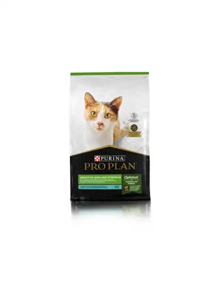 Alimento Balanceado Seco Pro Plan Sensitive Skin & Stomach CAT 3 kg para Gatos