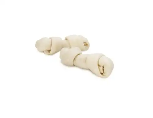 Snack de Cuero DM Hueso 4 a 5 (9 a 10 cm) por 2 Unidades para Perros