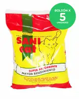 Piedra Sanitaria Sanicat Piedras Sanitarias 4 kg Bolson (5 Unidades) para Gatos