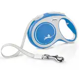 Collar y Correa EXT. Flexi NEW Comfort L 5 m-50 kg Cinta Azul para Perros