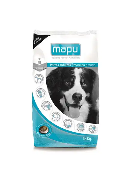 Alimento Balanceado Seco Mapu Perro Adulto 15 kg