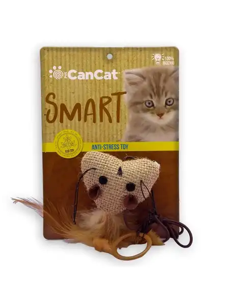 Juguete Can Cat Ratón 8 cm con Hilo para Gatos