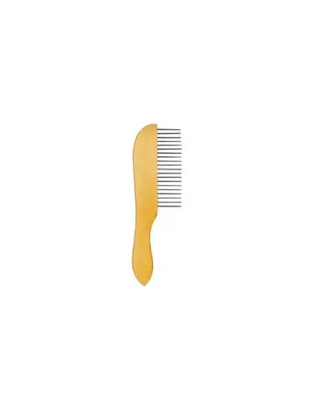 Peines Per-Ros Peine 20 Dientes Largos Mango Madera para Perros