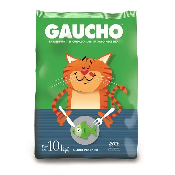 Alimento Balanceado Seco Gaucho Gato Adulto Sabor Pescado 10 kg