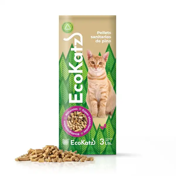 Piedra Sanitaria Ecokatz 2.1 kg (3 L) por Unidad para Gatos