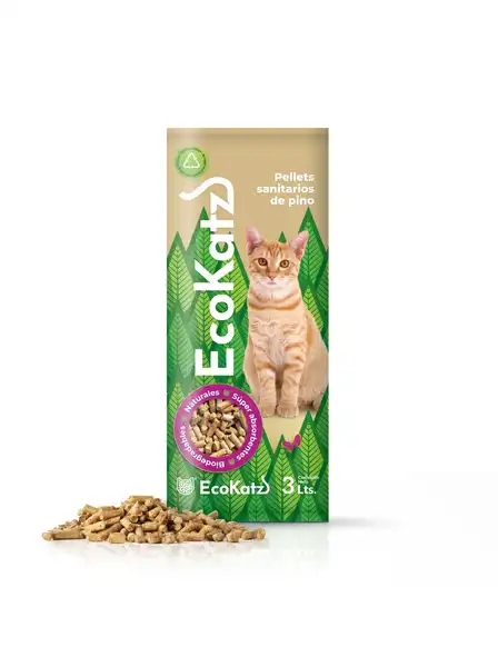 Piedra Sanitaria Ecokatz 2.1 kg (3 L) por Unidad para Gatos