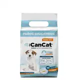 Paño Can Cat Paños Premium por 10 Unidades BOY (60X60) para Perros