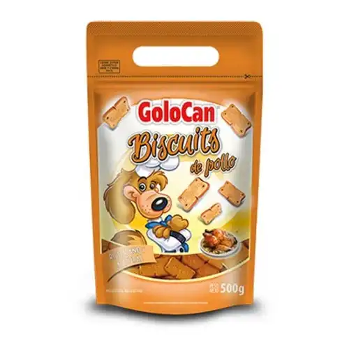 Snack Golocan Biscuits de Pollo 500 g para Perros