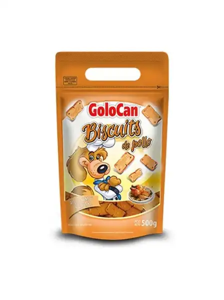 Snack Golocan Biscuits de Pollo 500 g para Perros