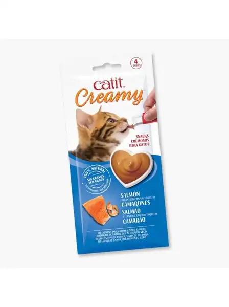 Snack Hagen Catit Creamy Salmón 40 g por 12 Unidades para Gatos