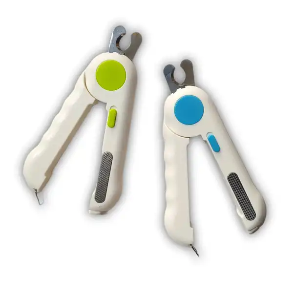 Accesorio de Peluquería Alicate con Lima y LUZ LED para Perros y Gatos