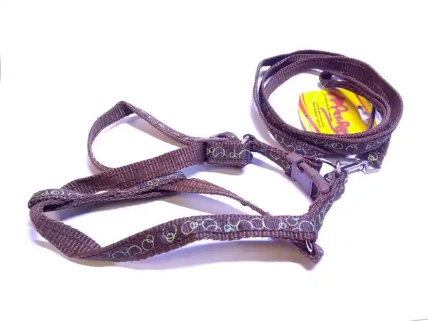 Pretal Arnés Per-Ros Conjunto y Correa Estampado N2 para Perros
