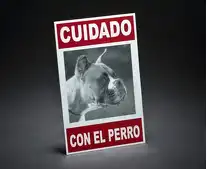 Accesorio Cafran Cartel Cuidado Boxer para Perros