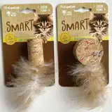 Juguete Can Cat Corcho con Plumas - ECO TOY para Perros