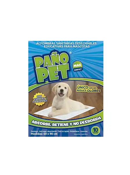 Paño Pañopet PET MAX Compact por 10 Unidades para Perros