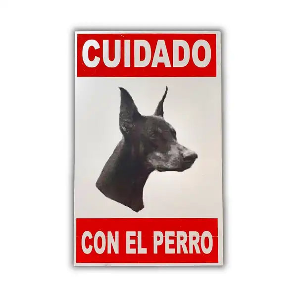Accesorio Cafran Cartel Cuidado Doberman para Perros