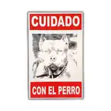 Accesorio Cafran Cartel Cuidado Pitbull para Perros