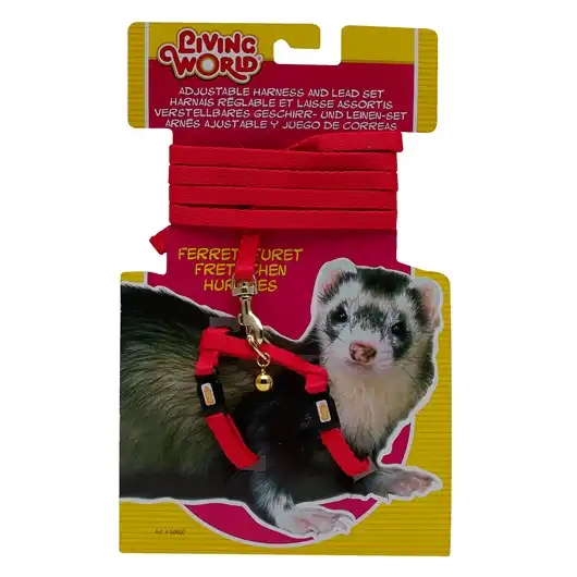 Accesorio Hagen LW Huron SET Arnés y Correa Rojo para Roedores