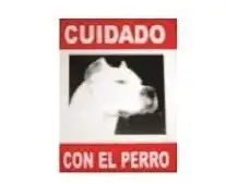 Accesorio Cafran Cartel Cuidado Dogo para Perros
