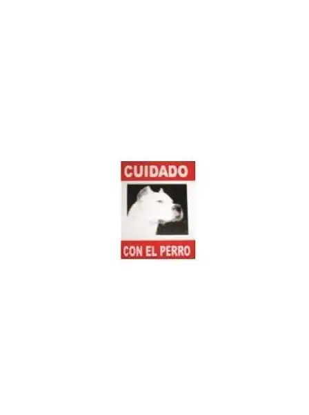 Accesorio Cafran Cartel Cuidado Dogo para Perros