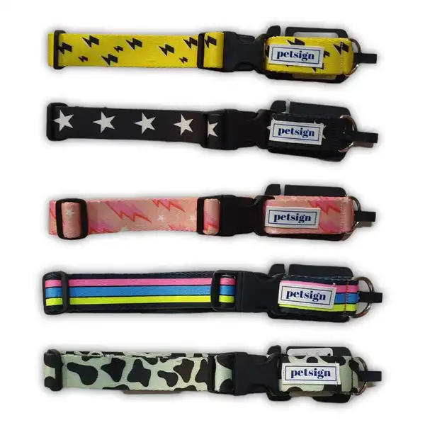 Collar y Correa PetSign 25 mm Frida Talle M para Perros