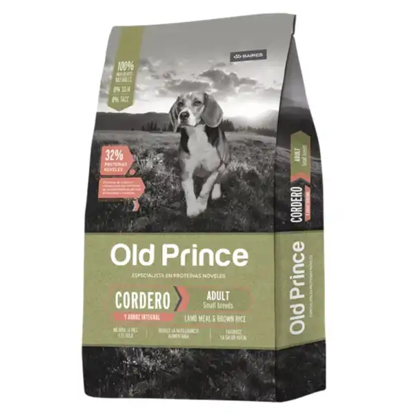 Alimento Balanceado Seco Old Prince Novel Cordero y Arroz Adultos Small 3 kg para Perros