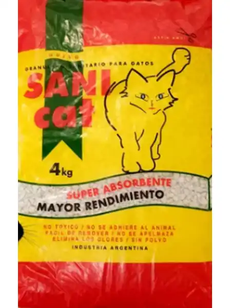 Piedra Sanitaria Sanicat Piedras Sanitarias 4 kg para Gatos