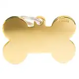 Medalla My Family Basic Gold BIG Bone Golden Brass MFB07 para Perros