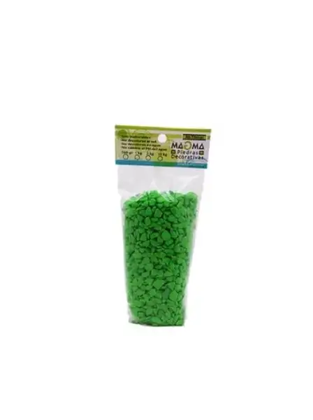 Plantas, Troncos y Piedras Magma Decorativa Línea Aqua Verde Manzana X500 g para Peces