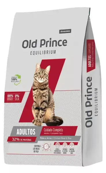Alimento Balanceado Seco Old Prince EQ CAT Complete Care 3 kg para Gatos