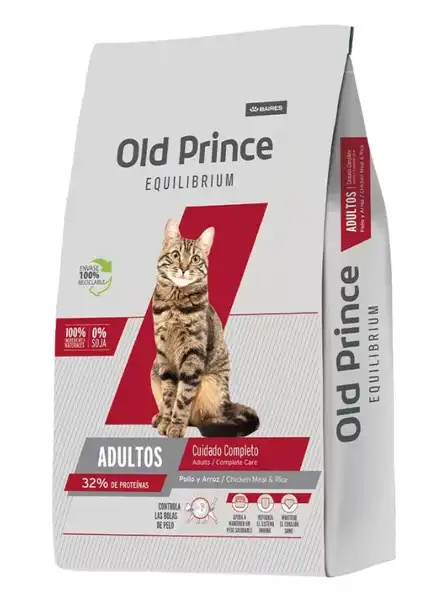 Alimento Balanceado Seco Old Prince EQ CAT Complete Care 3 kg para Gatos