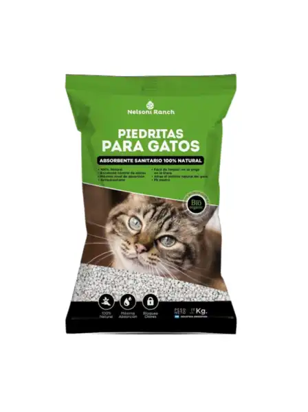Piedra Sanitaria Nelson Iranch Nelsoniranch - Piedras Sanitarias 2 kg por Unidad para Gatos