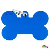 Medalla My Family Basic XL Blue XL Aluminum Bone MFBXL01 para Perros