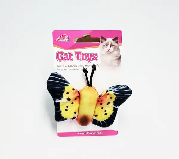 Juguete Millex Mariposa en 3D con Catnip para Gatos