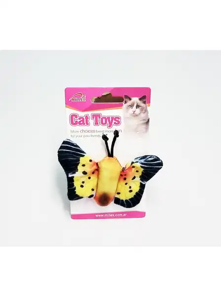 Juguete Millex Mariposa en 3D con Catnip para Gatos