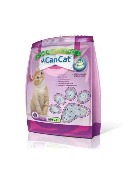 Piedra Sanitaria Can Cat Piedras de Sílica GEL 3.8 L Lavanda para Gatos
