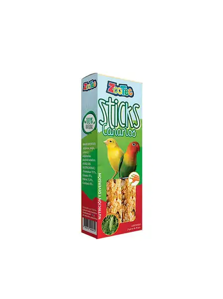 Snack Zootec Sticks Canario Vegetales