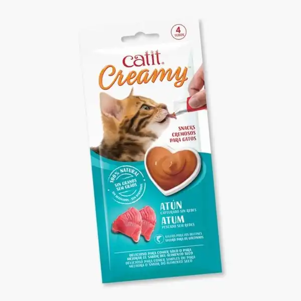 Snack Hagen Catit Creamy Atun 40 g por 12 Unidades para Gatos