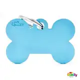 Medalla My Family Basic BIG Bone Aluminum Light Blue MFB45 para Perros