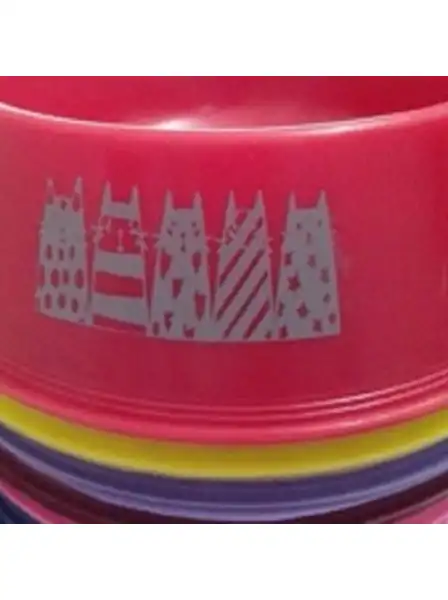 Comedero Bebedero Petsplast Mediano Estampado para Perros
