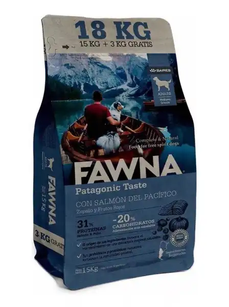 Alimento Balanceado Seco Fawna Adulto Mordida Mediana y Grande 18 kg para Perros