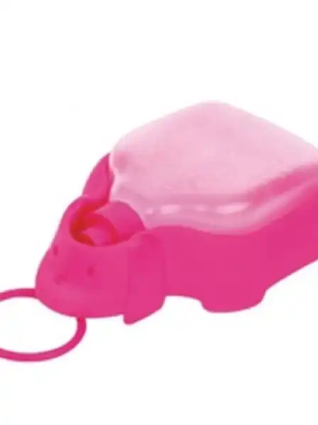 Comedero Bebedero Sanremo Portatil Rosa para Perros