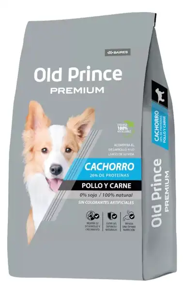 Alimento Balanceado Seco Old Prince Premium Cachorros 3 kg para Perros