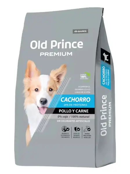 Alimento Balanceado Seco Old Prince Premium Cachorros 3 kg para Perros