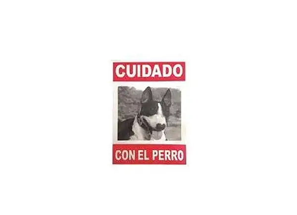Accesorio Cafran Cartel Cuidado Bull Terrier para Perros