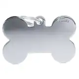 Medalla My Family Basic Chrome BIG Bone Chromed Brass MFB06 para Perros