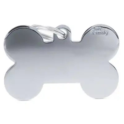 Medalla My Family Basic Chrome BIG Bone Chromed Brass MFB06 para Perros